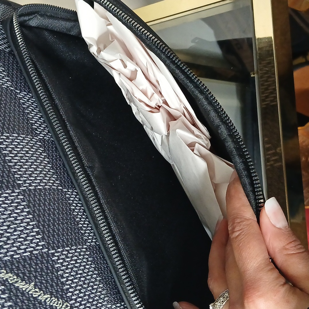 Nwot Journeyman Checker Print Canvas Backpack - image 7